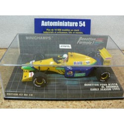 1992 Benetton Ford B191B M. Brundle Early season n°20 400920120 Minichamps