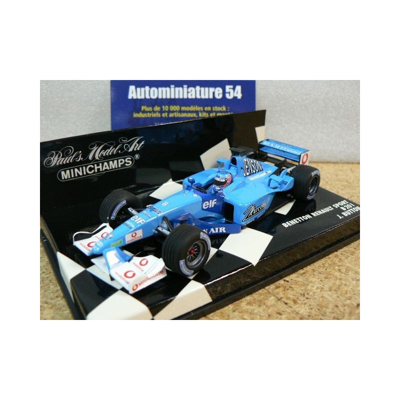 2001 Benetton Playlife B201 J. Button n°8 430010008 Minichamps