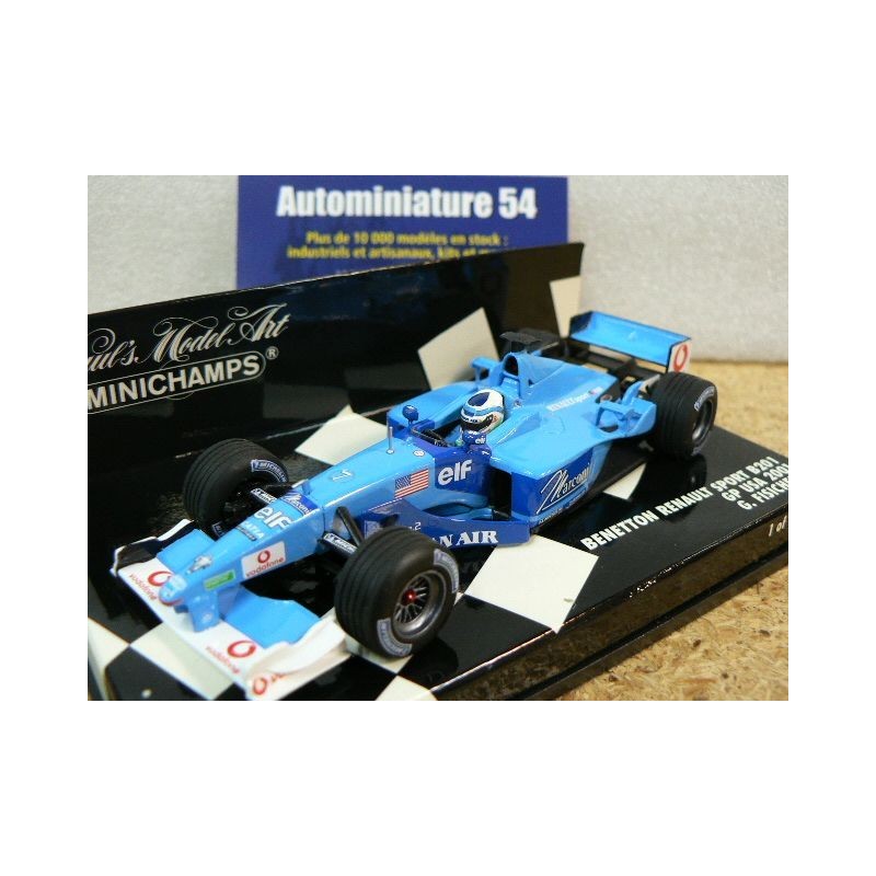 2001 Benetton Playlife B201 G. Fisichella USA GP n°7 430010107 Minichamps