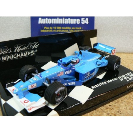 2001 Benetton Playlife B201 J. Button USA GP n°8 430010108 Minichamps