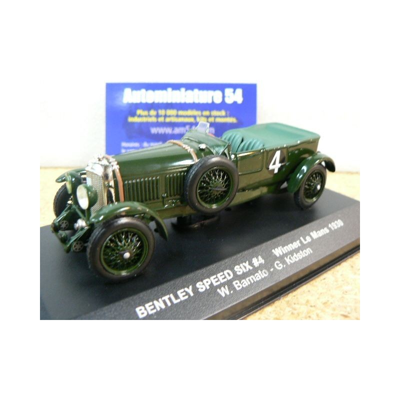 1930 Bentley Speed Six n°4 Barnato - Kidston 1st winner Le Mans LM1930 Ixo Models