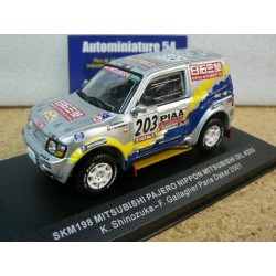 2001 Mitsubishi Pajero n°224 Masuoka - Maimon Dakar SKM197  Ixo Models - SKID