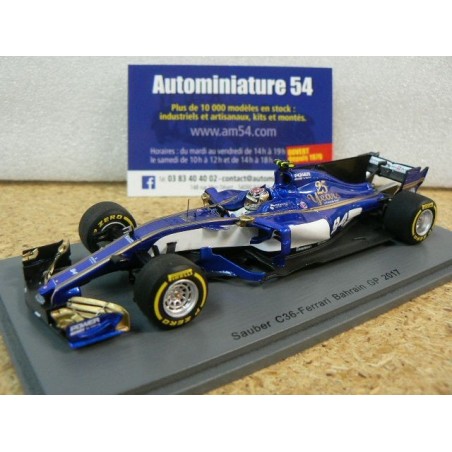 2017 Sauber C35 Ferrari Pascal Wehrlein n°94 Bahrain GP S5033 Spark Model