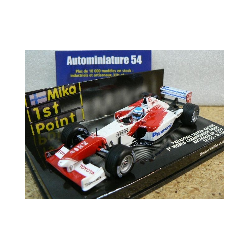 2002 Toyota Panasonic Racing TF102 M. Salo N°24 Australia GP 1st point 400020124 Minichamps