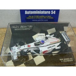 2001 BAR Honda 03 J. Villeneuve N°10 400010010 Minichamps