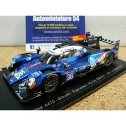 2017 Alpine A470 - Gibson Signatech n°36 Dumas - Menezes - Rao 10th Le Mans S5822 Spark Model