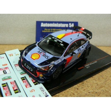 2017 Hyundai i20 Coupe WRC n°5 - 6  Neuville - Gilsoul ou Mikkelsen - Jaeger ( déco à poser ) Wales RAM645C Ixo Models