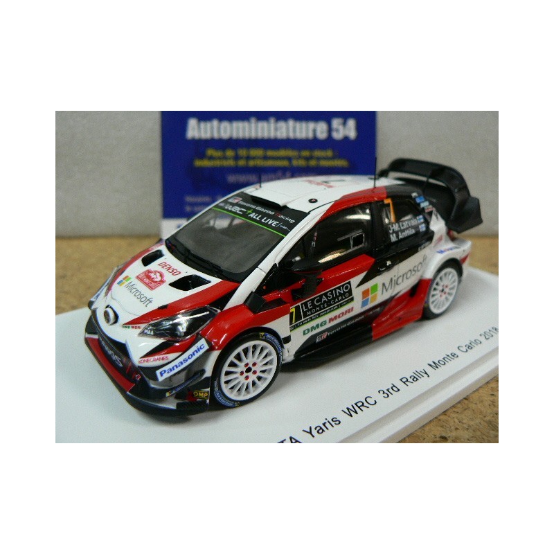 2018 Toyota Yaris WRC n°7 Latvala - Anttila 3rd Monte Carlo S5957 Spark Model