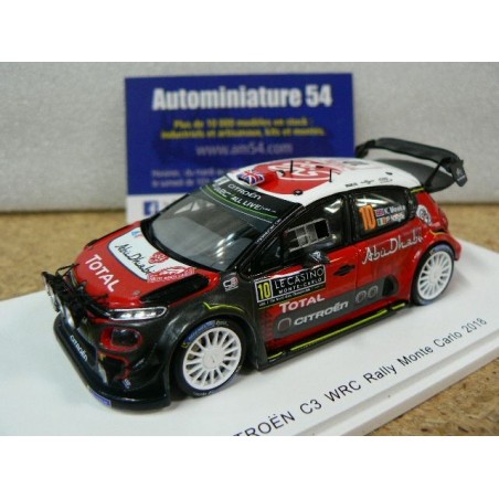 2018 Citroen C3 WRC n°10 Meeke - Nagle Monte Carlo S5960 Spark Model