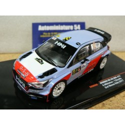 2017 Hyundai NG i20 WRC n°11  Neuville - Mikkelsen 2nd Monza Rally RAM660 Ixo Models