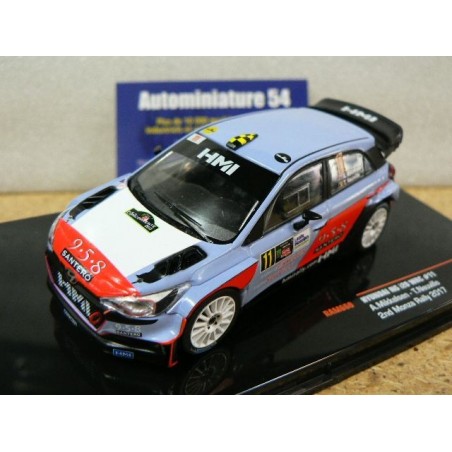 2017 Hyundai NG i20 WRC n°11  Neuville - Mikkelsen 2nd Monza Rally RAM660 Ixo Models