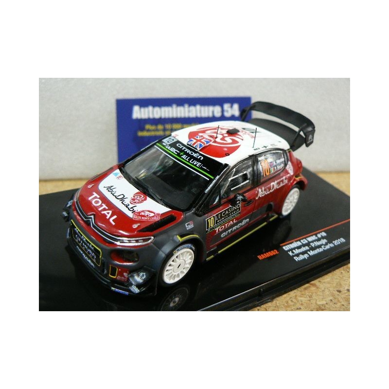 2018 Citroen C3 WRC n°10 Meeke - Nagle Monte Carlo RAM662 Ixo Model