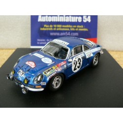 1973 Alpine A110 Piot - Marnat 6th Monte Carlo ref 0842 Trofeu