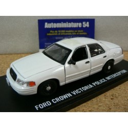 Ford Crown Victoria Police Interceptor Plain white + gyro 86095 Greenlight