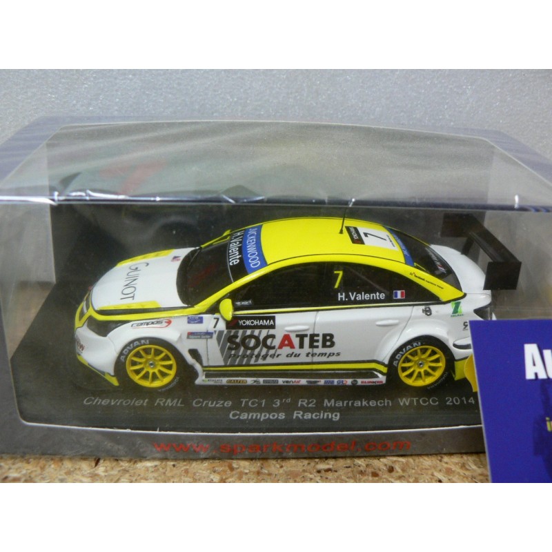 2014 Chevrolet RML Cruze 3rd Marrakech H.Valente WTCC  n°7 S2458 Spark Model