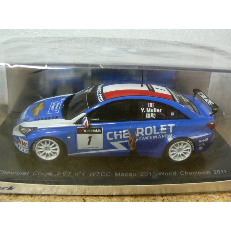 2011 Chevrolet Cruze 1.6T N°1 Macau World Champion Y.Muller WTCC S2497 Spark Model