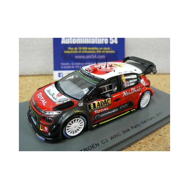 2017 Citroen C3 WRC n°9 Mikkelsen - Jaeger 2ng Germany S5176 Spark Model