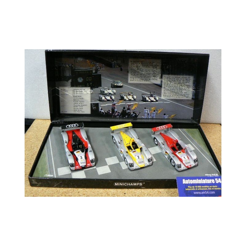 2002 Audi R8 Set 1st Winner Le Mans 402020123 Minichamps