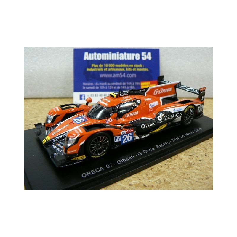 2018 Oreca 07 Gibson G Drive n°26 Rusinov - Pizzitola - Vergne Le Mans S7013 Spark Model