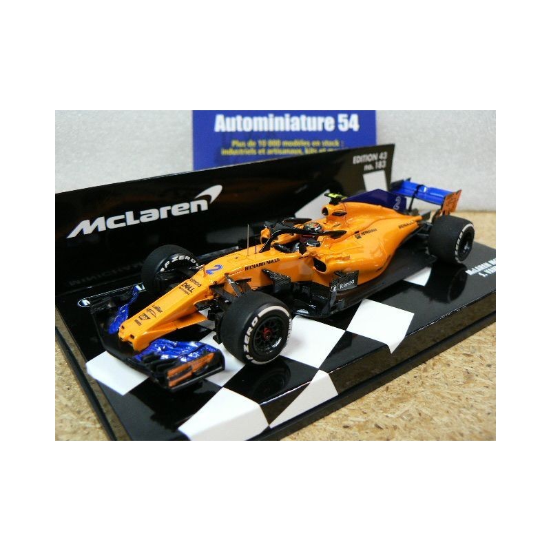 2018 McLaren Renault MCL33 S Vandoorne n°2 537184302 Minichamps