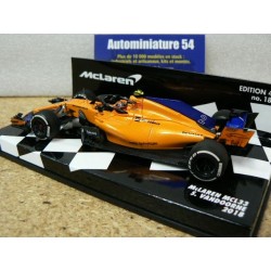 2018 McLaren Renault MCL33 S Vandoorne n°2 537184302 Minichamps