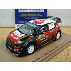 2018 Citroen C3 WRC n°10 Loeb - Elena 1st Winner Catalunya  S5973Spark Model