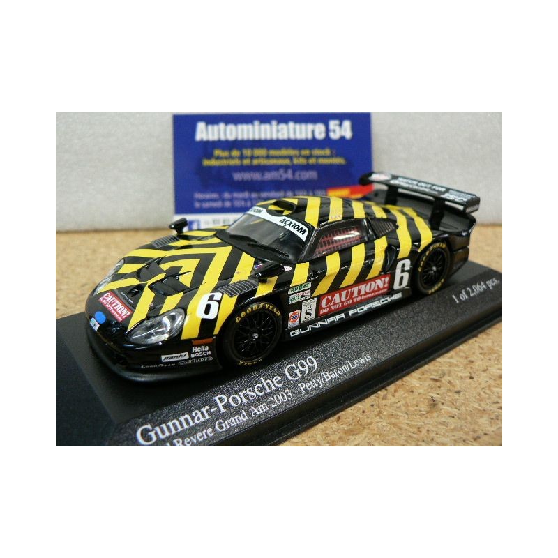 2003 Gunnar Porsche 911 G99  Paul Revere n°6 Petty - Baron - Lewis Grand Am 400036886 Minichamps