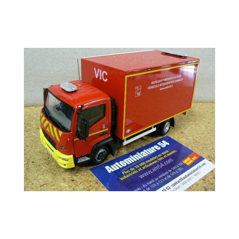 Eligor Renault Camion de Pompiers D Cab 2 M 7,5 T VEHICULE Intervention Chimique VIC SDIS 18 Cher 1//43