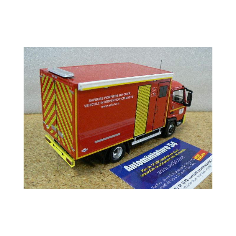 Eligor Renault Camion de Pompiers D Cab 2 M 7,5 T VEHICULE Intervention Chimique VIC SDIS 18 Cher 1//43