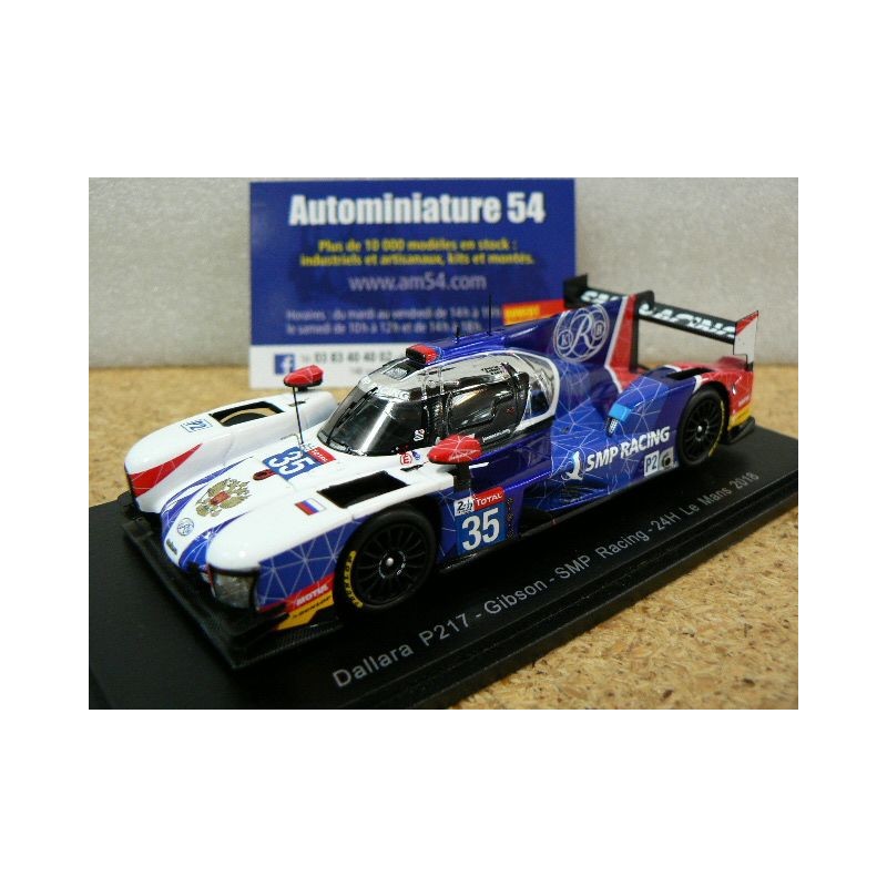 2018 Dallara P217 Gibson SMP Racing n°35 Shaitar - Newey - Nato Le Mans S7020 Spark Model