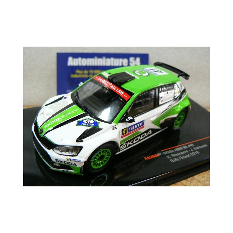 2018 Skoda Fabia R5 n°41 K. Rovanpera - Halttunen Finland RAM684 Ixo Models