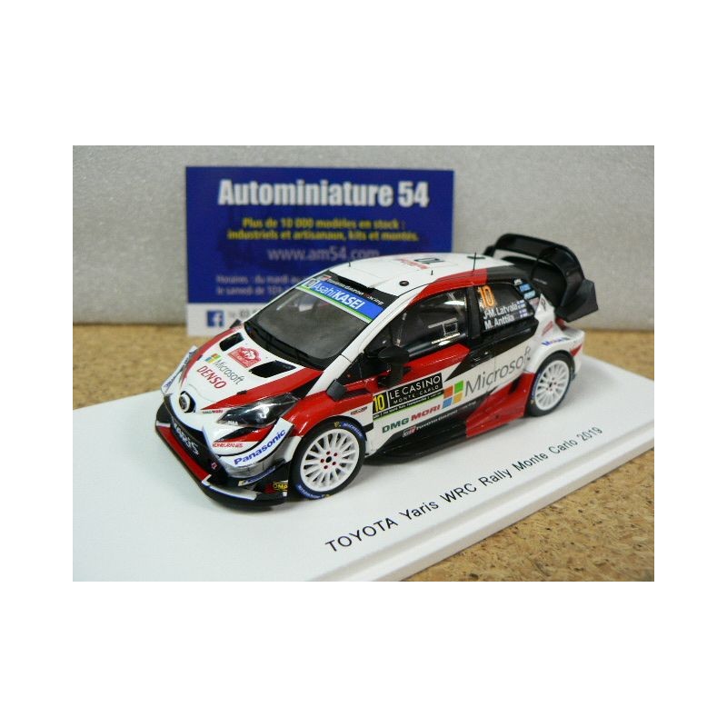 2019 Toyota Yaris WRC n°10 Latvala - anttila Monte Carlo S5977 Spark Model