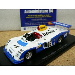 1977 Renault Alpine A442 Bendix n°16  Pironi - Arnoux - Frequelin Le Mans S1556 Spark Model