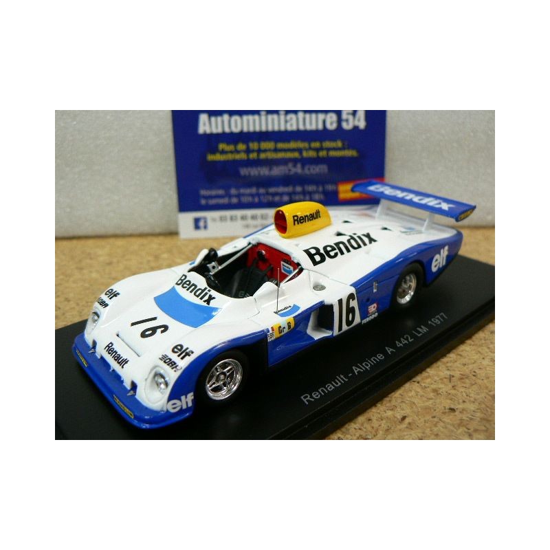 1977 Renault Alpine A442 Bendix n°16  Pironi - Arnoux - Frequelin Le Mans S1556 Spark Model