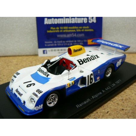 1977 Renault Alpine A442 Bendix n°16  Pironi - Arnoux - Frequelin Le Mans S1556 Spark Model