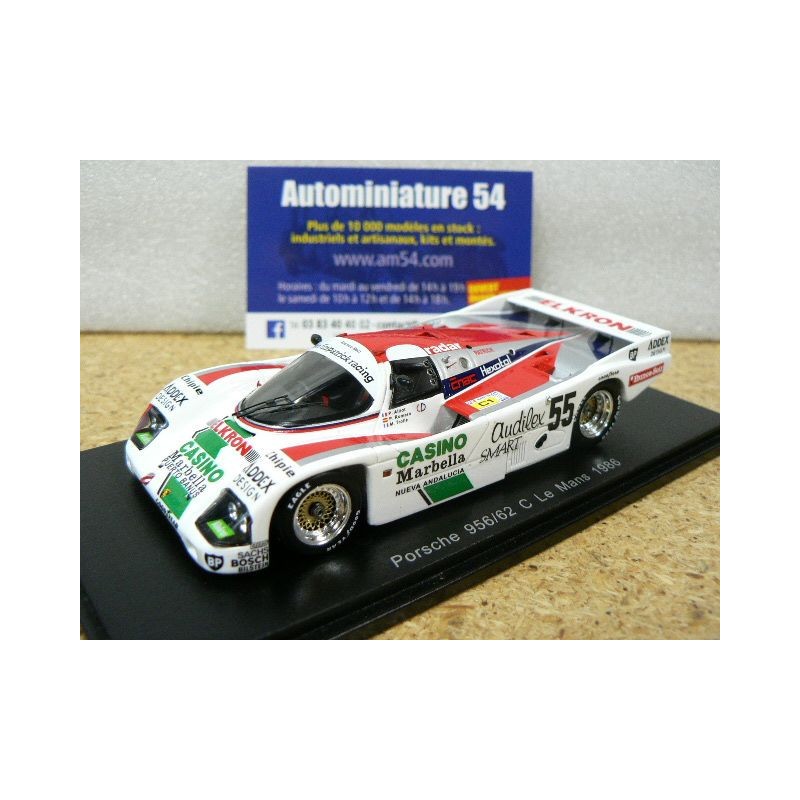 1986 Porsche 956/62 n°55 Alliot - Romero - Trolle Le Mans S7510 Spark Model