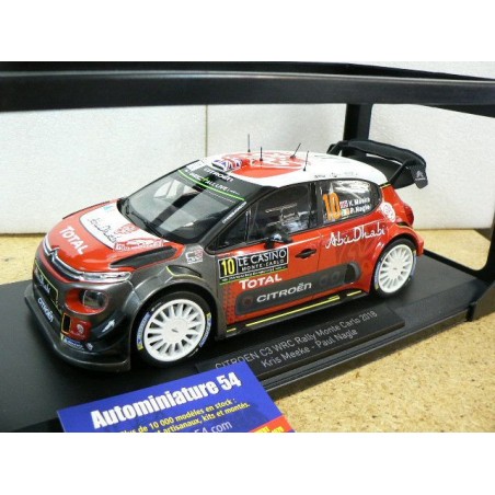 2018 Citroen C3 WRC N°10 Meeke - Nagle  Monte Carlo 181636 Norev