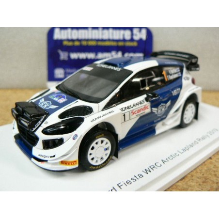 2019 Ford Fiesta WRC n°1 Artic Lapland Rally Bottas - Rautianen S5990 Spark Model