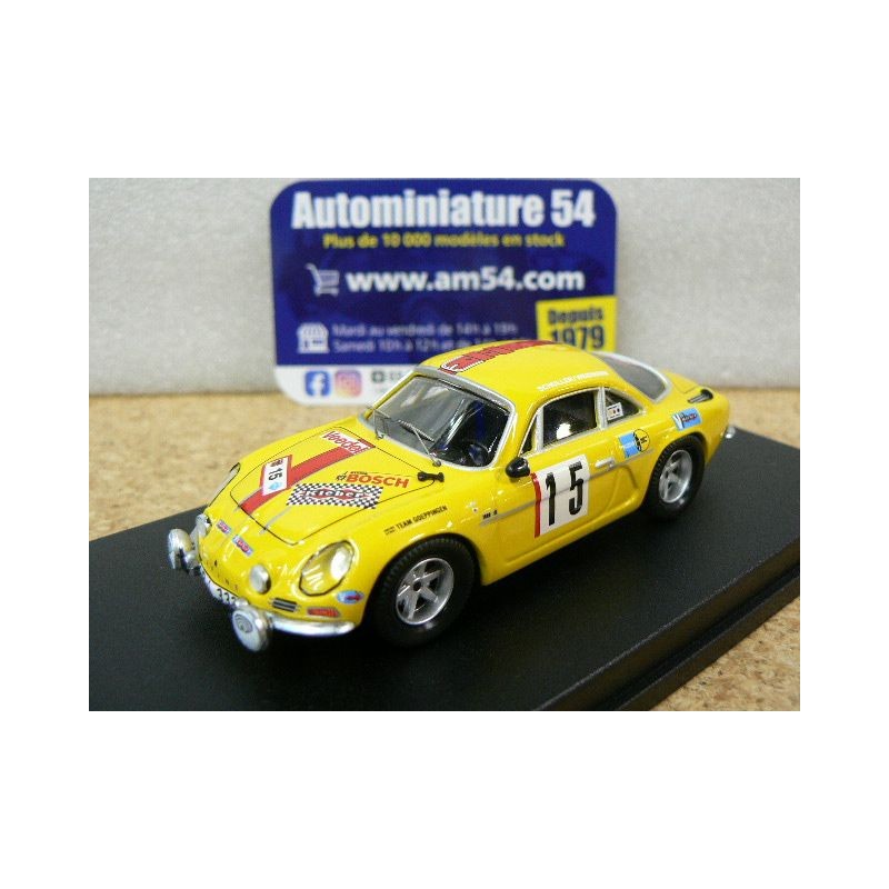 1972 Alpine A110 H Schuller - H Weidmann n°15 Alympia Rally RRDE20 Trofeu