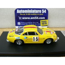 1972 Alpine A110 H Schuller - H Weidmann n°15 Alympia Rally RRDE20 Trofeu