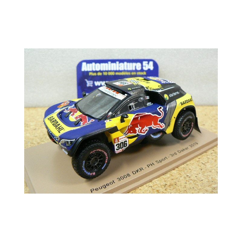 2019 Peugeot 3008 DKR PH Sport Loeb - Elena n°306 3rd Dakar Rally S5626 Spark Model