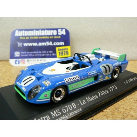 1973 Matra MS 670B Pescarolo -Larousse n°11 24h Le Mans 430731111 Minichamps
