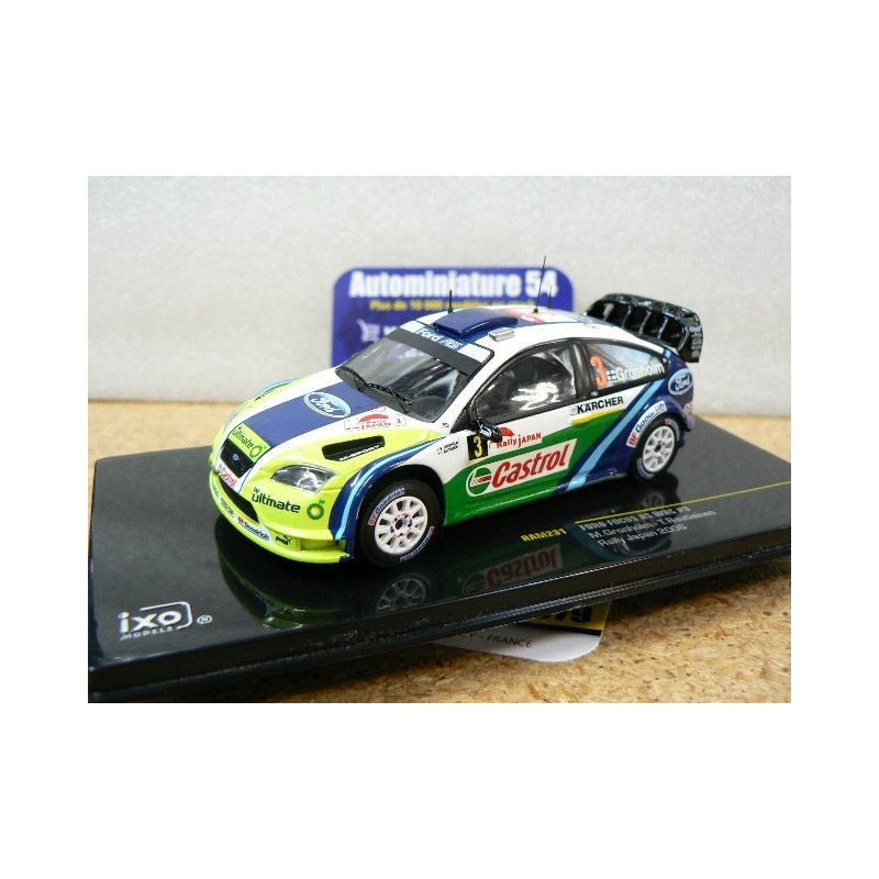 2006 Ford Focus RS WRC n°3 Gronholm - Rautianen Japan RAM231 Ixo Models