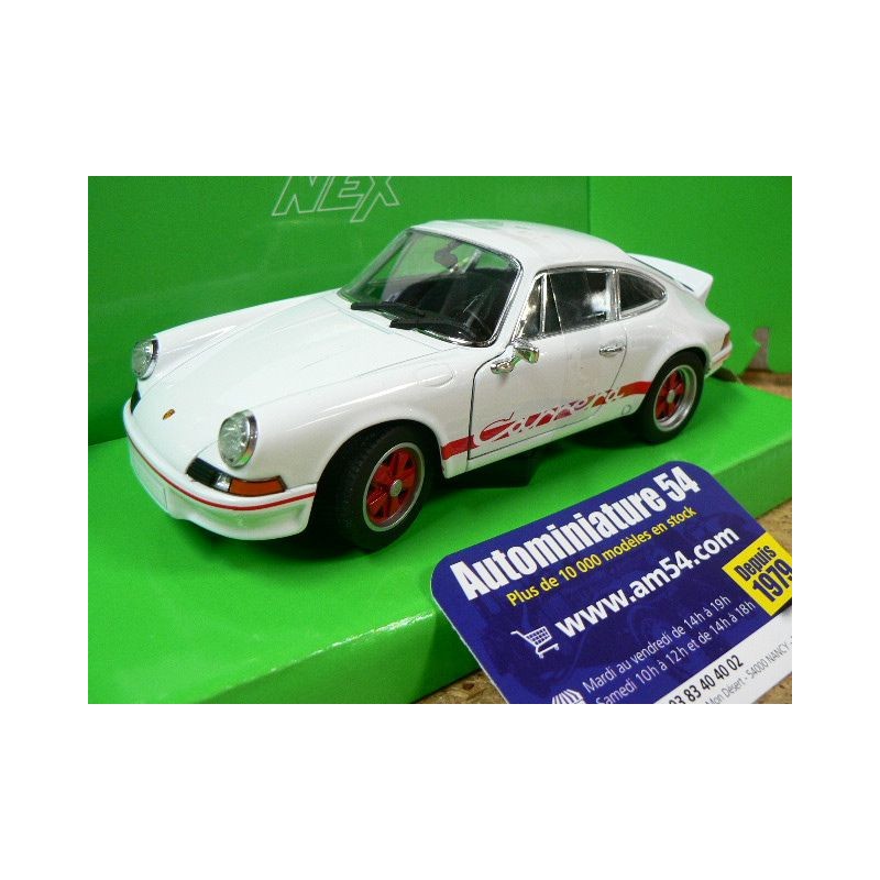 Porsche 911 Carrera RS 2.7 White - red 24086WR Welly