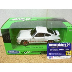 Porsche 911 Carrera RS 2.7 White - red 24086WR Welly