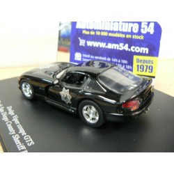 Dodge Viper GTS  Black San Diego County Sheriff Police UH3685 Universal Hobbies Eagle Race