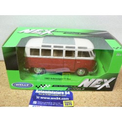 Volkswagen Bus Combi Samba 21 fenêtres Rouge  T1 1963 22095SGR Welly