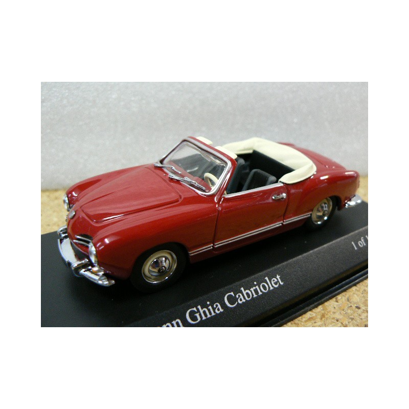 Volkswagen karman Ghia Type 14 cabrio 1957 Iberischrot 430051041 Minichamps