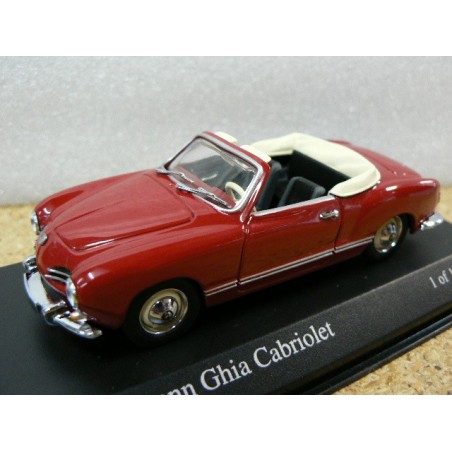 Volkswagen karman Ghia Type 14 cabrio 1957 Iberischrot 430051041 Minichamps