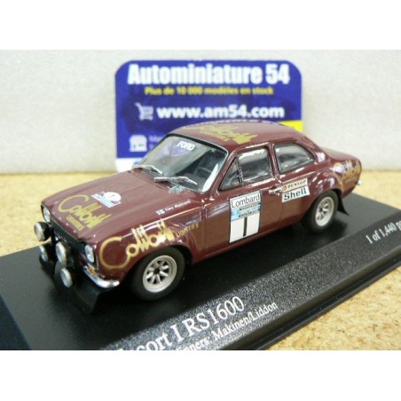 1974 Ford Escort RS1600 n°1 Makinen - Liddon 1st winner RAC 430748101 Minichamps